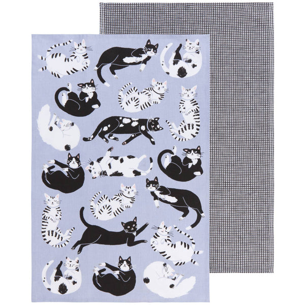Juego de 2 paños de cocina Meow & Forever