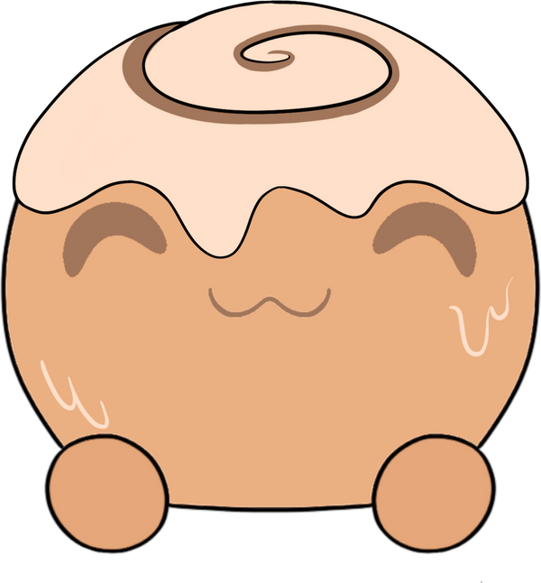 Cinnamon Bun Slimecicle Stickie (6in)
