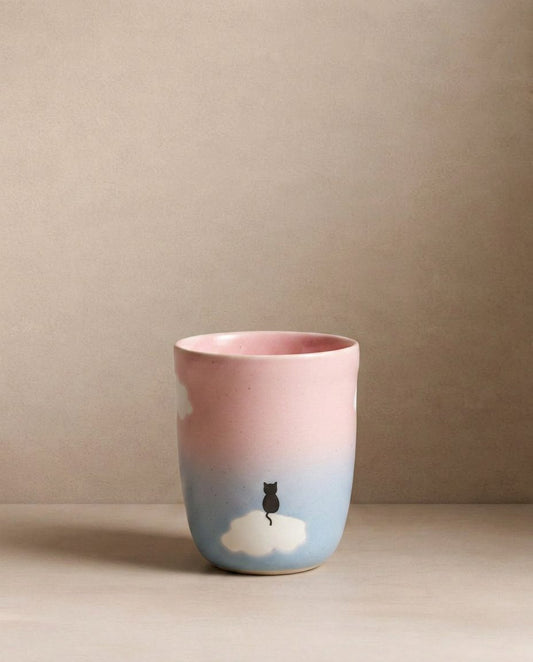 Cloud Sunset Medium Cup 220ml Cat Mom