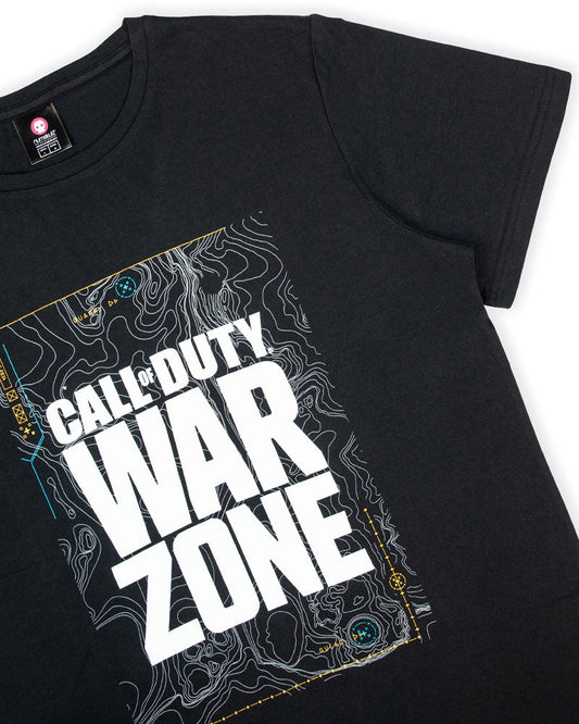 Call Of Duty Warzone Black Map Tシャツ