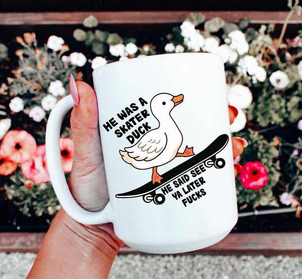 Caneca "Pato Patinador"