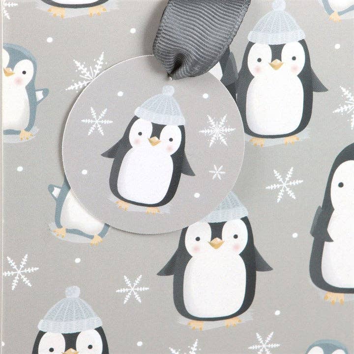 Winter Pinguïn Cadeautas (23 cm)