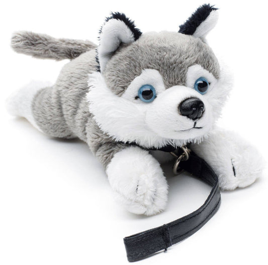 Peluche de husky (con correa)