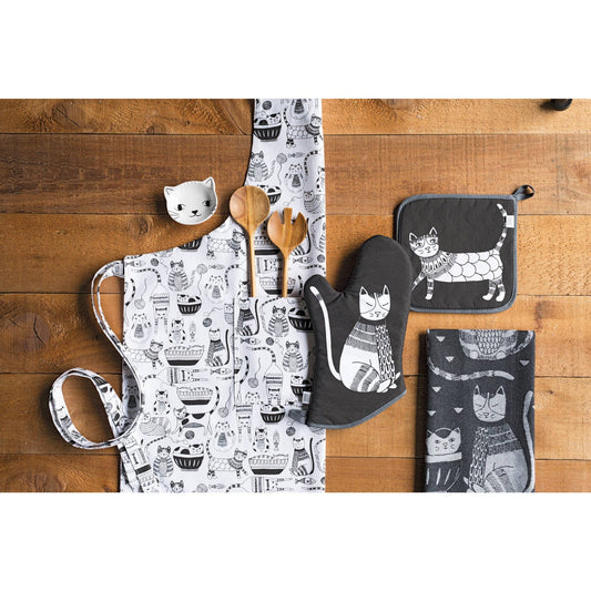 Paño de cocina jacquard Purr Party