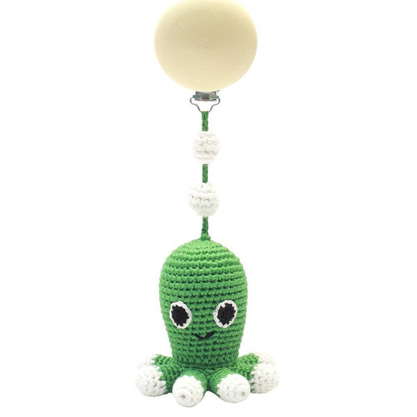 Accroche Poussette Poulpe - Vert