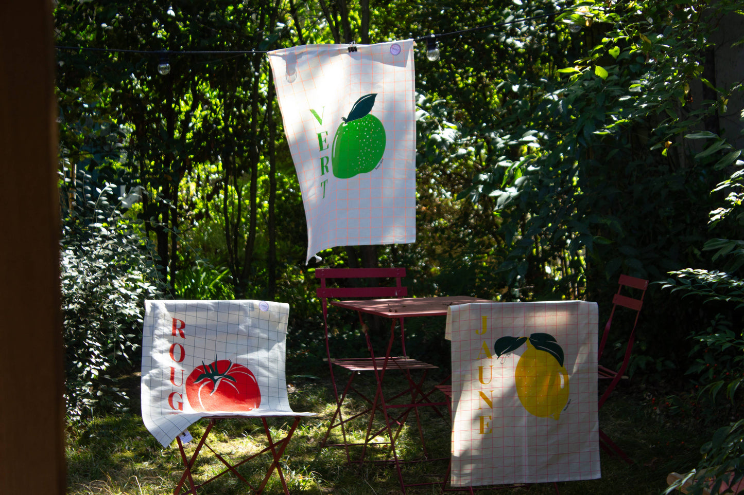 Paño de cocina verde manzana