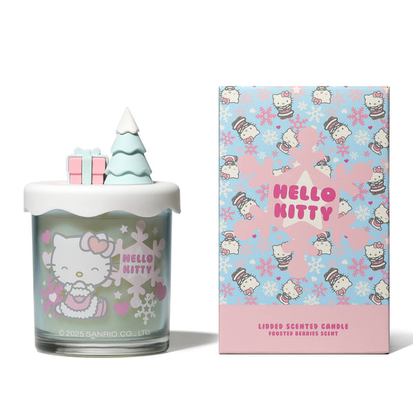 Vela perfumada Hello Kitty Seasons, bayas escarchadas, tapa 3D