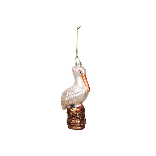 Weihnachtskugel mit Pelikanmotiv