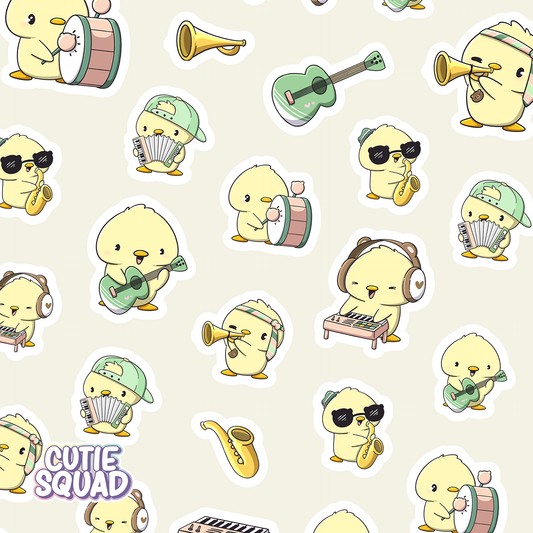 Planches d'autocollants Le groupe de Gary