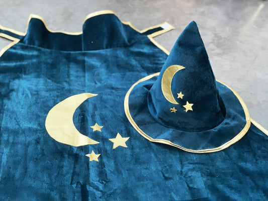 Set Déguisement Magicien Bleu