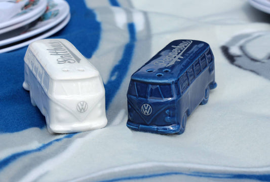 Furgoneta VW T1 Salt & Pepper - Blanca/Azul