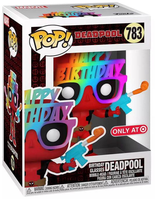 ¡Estallido! Deadpool con gafas de cumpleaños