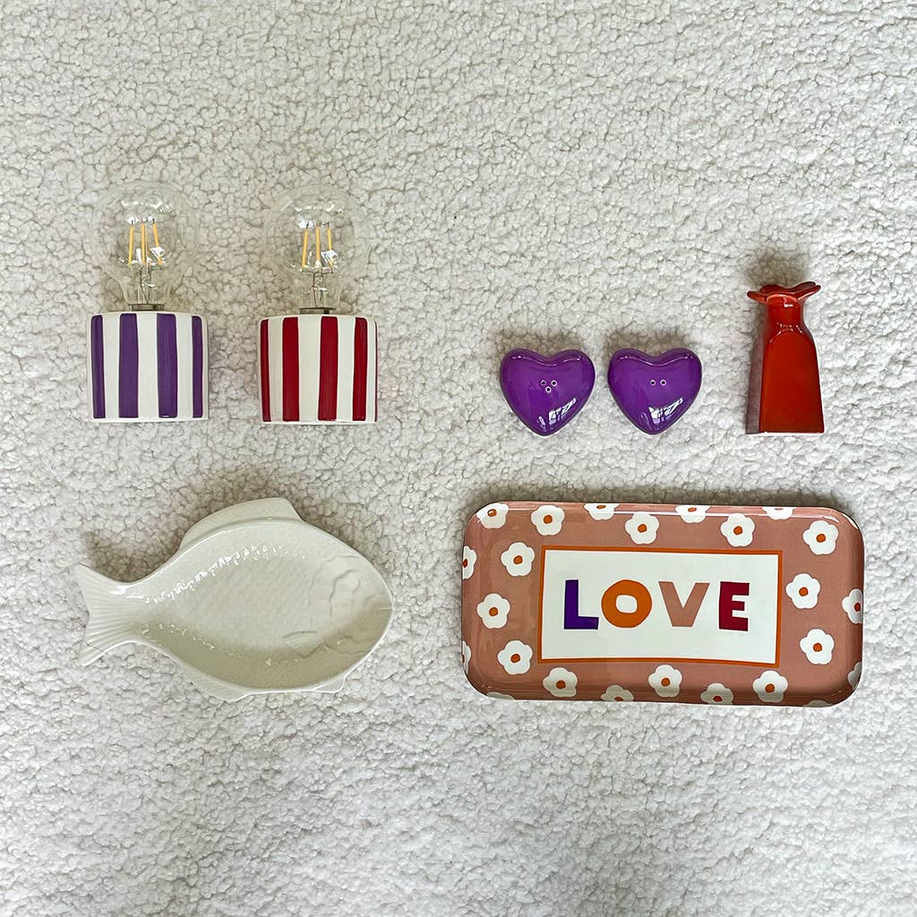 Sel et poivre Cœur violet