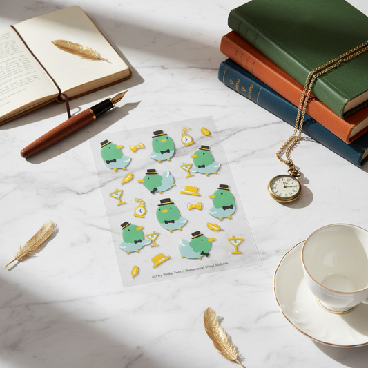 Hoja de pegatinas - Sr. Pato Mallard