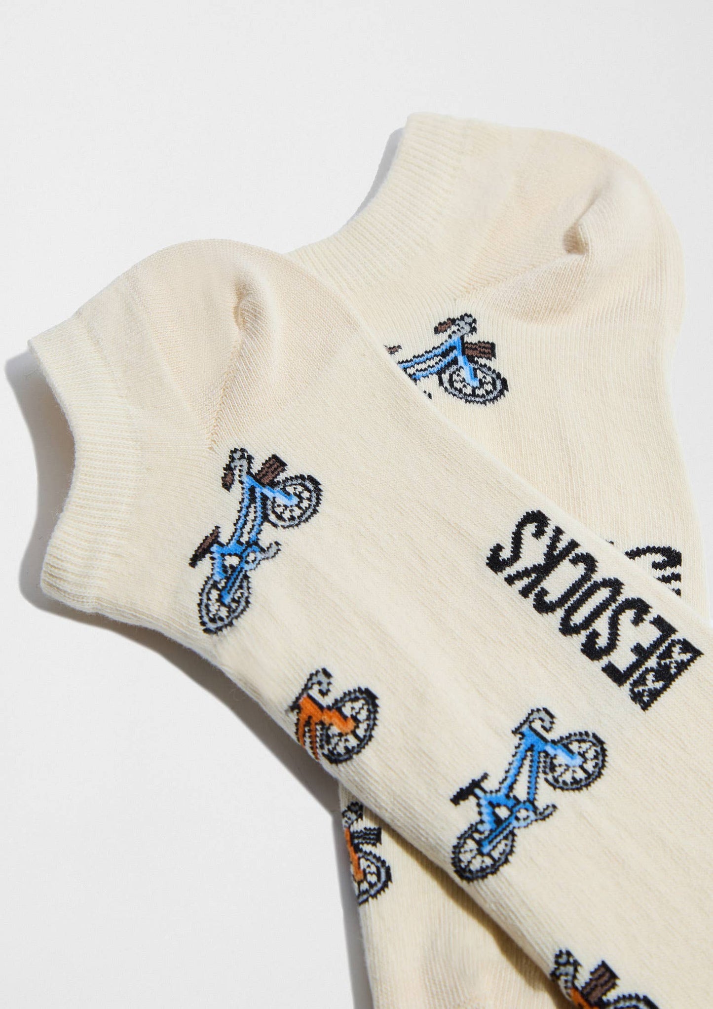BeBicycle Beige - Short Socks 100% Organic Cotton