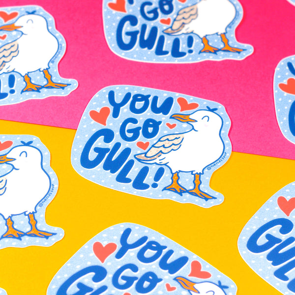 Autocollant Mouette "You Go Gull"