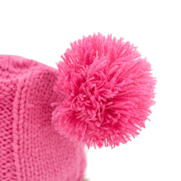Peluche de erizo esponjoso con gorro de doble pompón, 15 cm