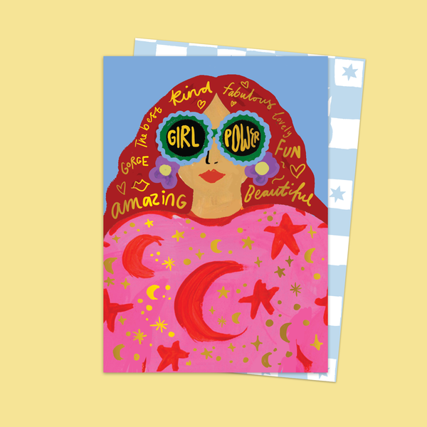 Tarjeta de afirmación de Girl Power