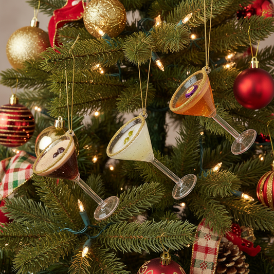 Bolas navideñas de martini