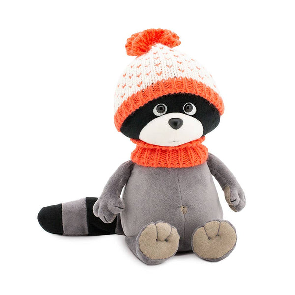 Denny el mapache de peluche: naranja fresca - 25 cm - 0+