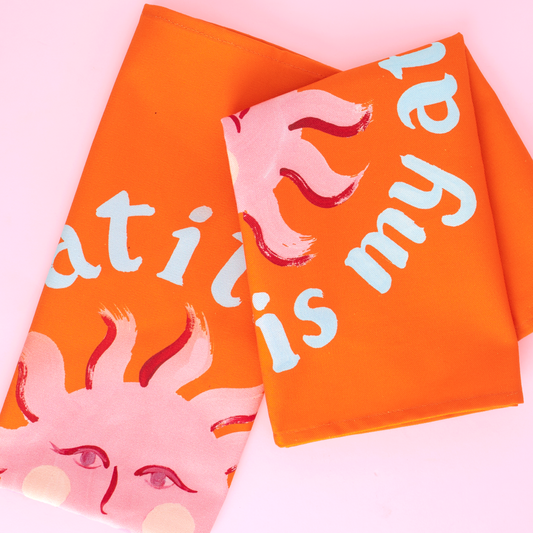 Paño de cocina "La gratitud es mi actitud"