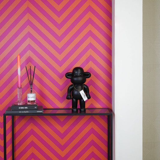 Adorno - Figura de mono 'La Leyenda' - Poliresina - Negro - 20,5 x 13,5 x 35 cm