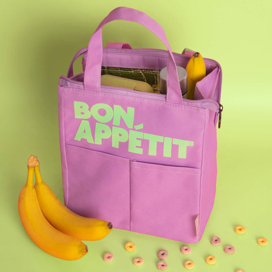 Sac Isotherme pour Déjeuner Bon Appétit Violet Helio Ferretti Vue 1