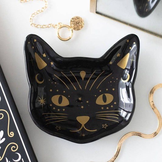 Coupelle tête de chat noir