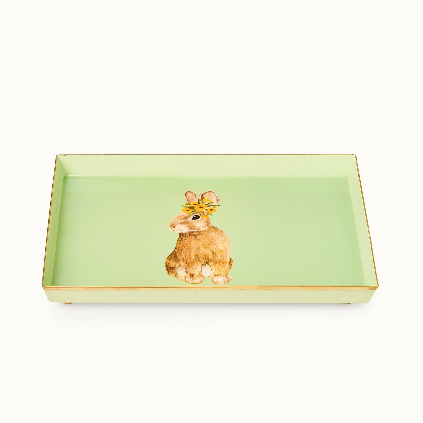 Plateau Déco Lapin Vert