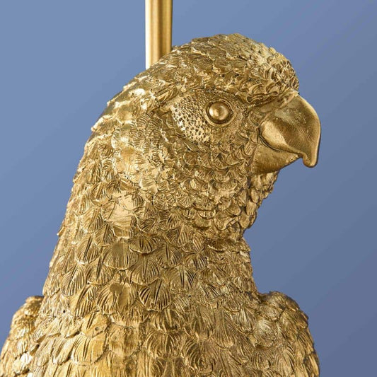 Applique murale Perroquet Percy, or/turquoise