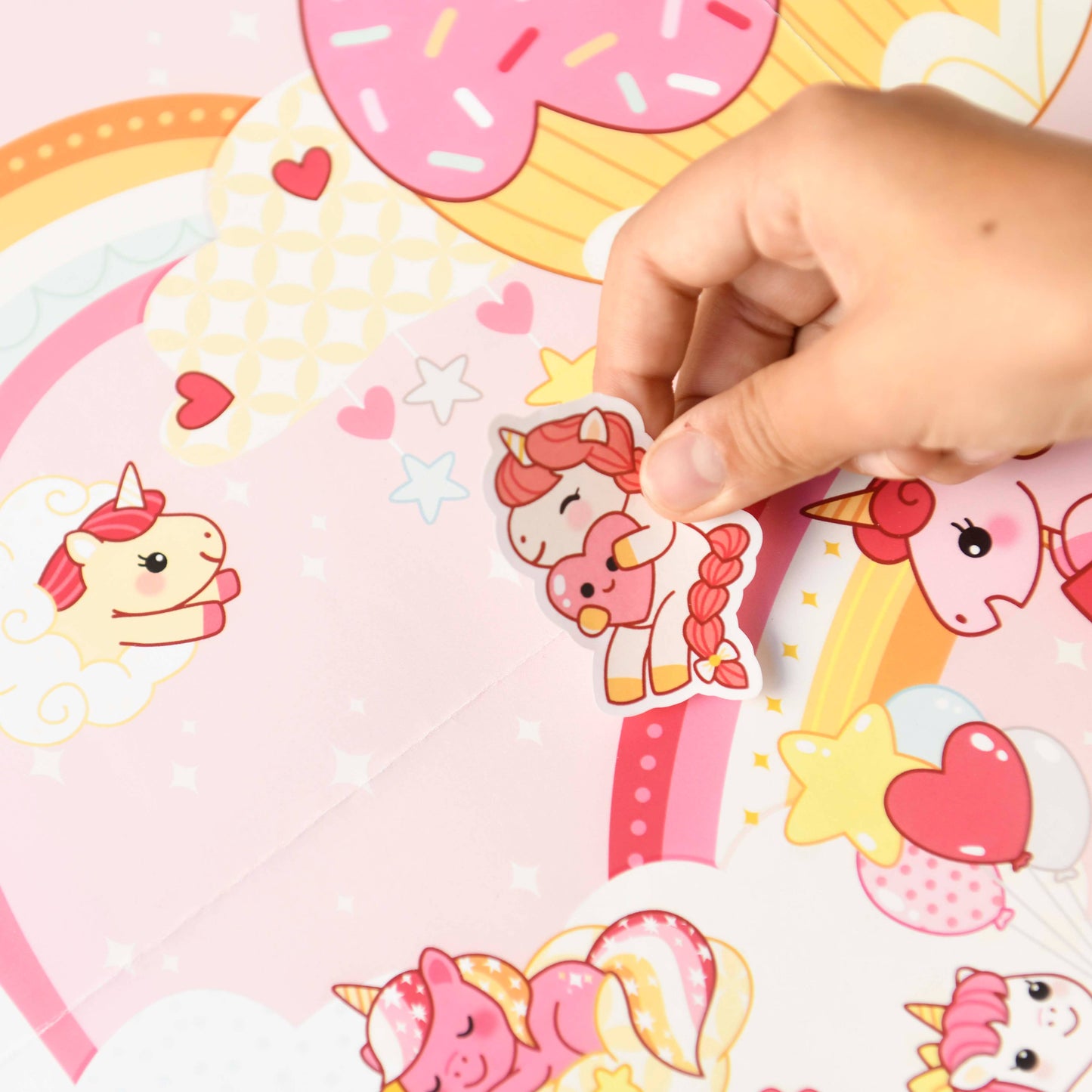 Creative posters in sticker form - unicorns