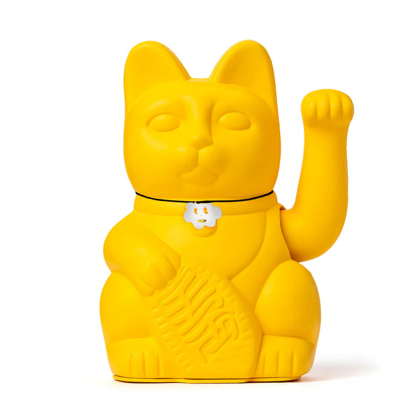 Chat Chanceux Jaune Citron