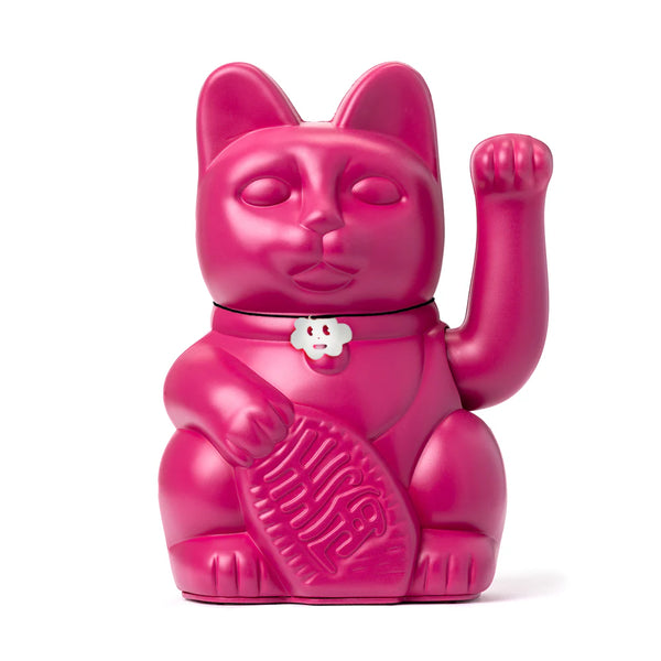Chat Chanceux Rouge Violet