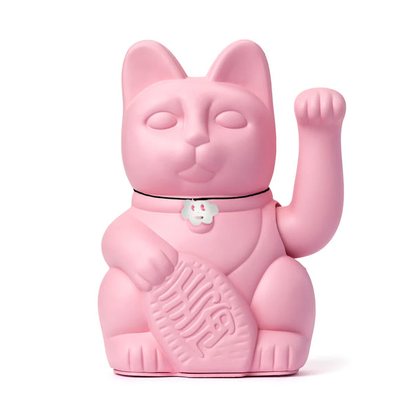 Chat Chanceux Rose Pâle