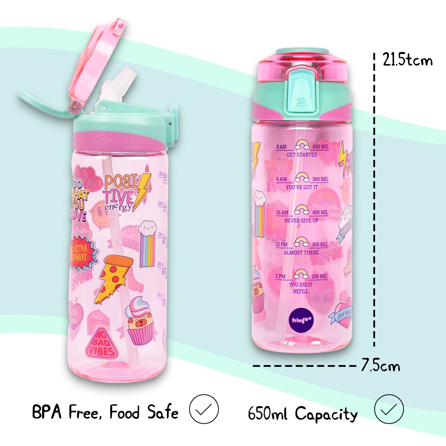 Gourde – Straw Bottle – Girls World