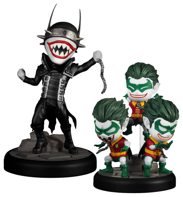 Noches oscuras: Metal Batman Who Laughs y Robin Minions Ataque de huevos