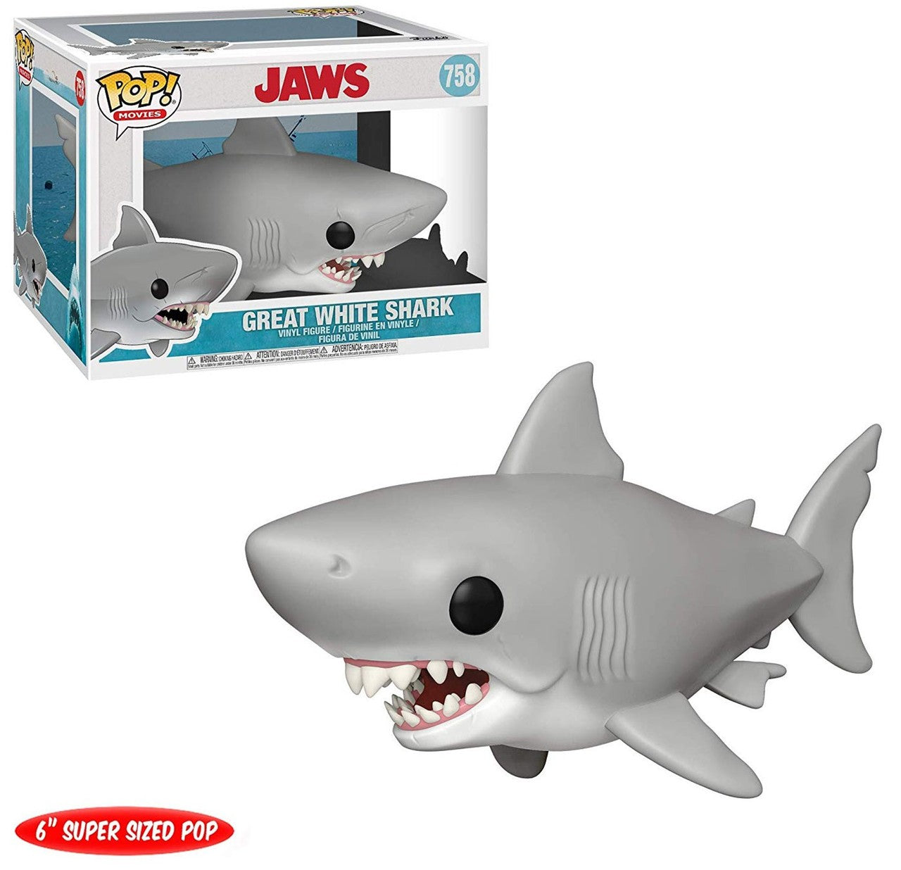 pop super great white shark 758