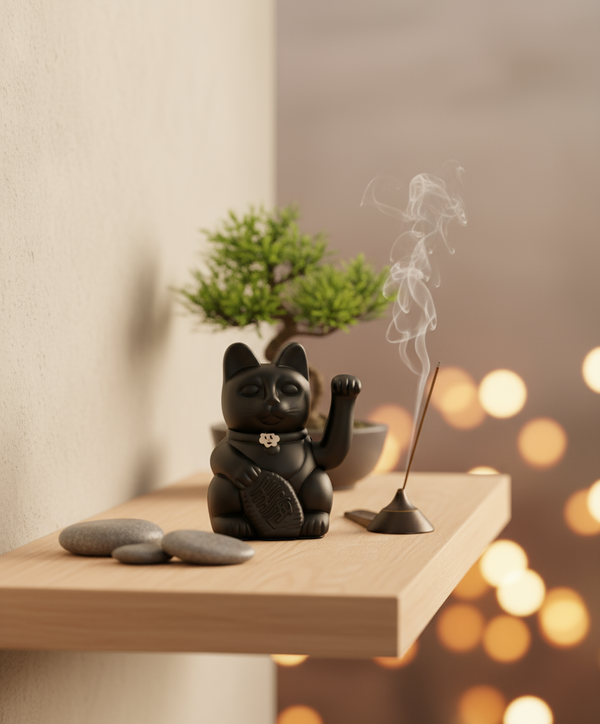 Cat negro afortunado