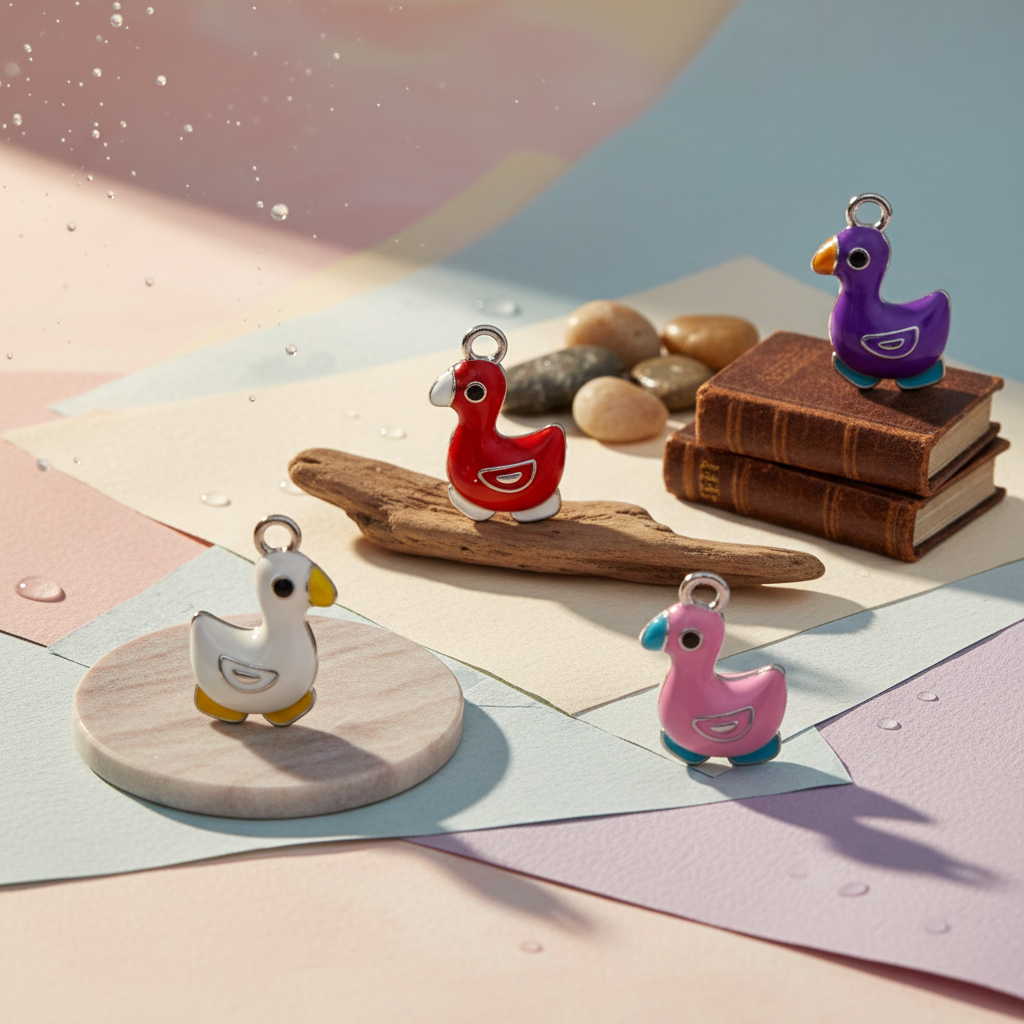 Encanto de pato colorido