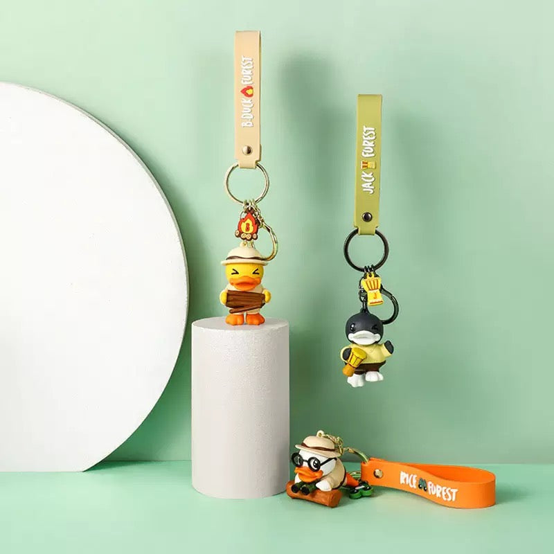 Yellow duck keychain