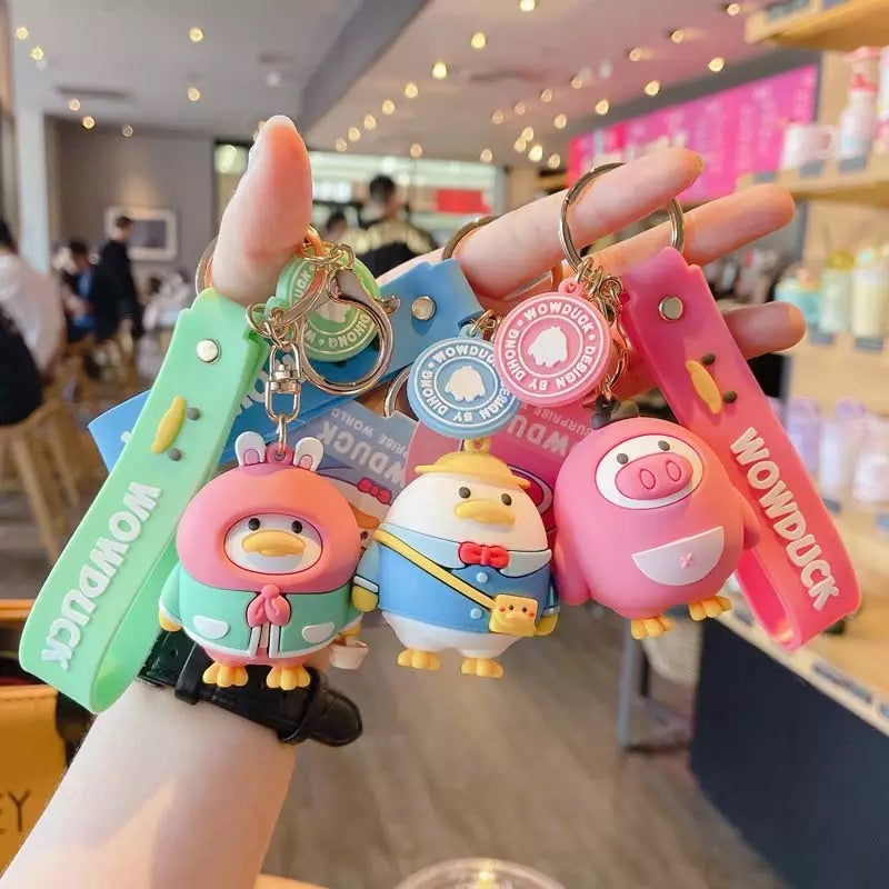 Porta -chave de pato de coelho