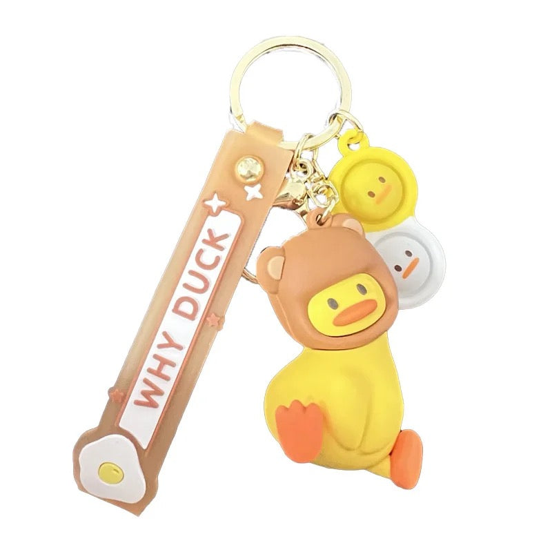 Intrigued Duck Keychain - Animals