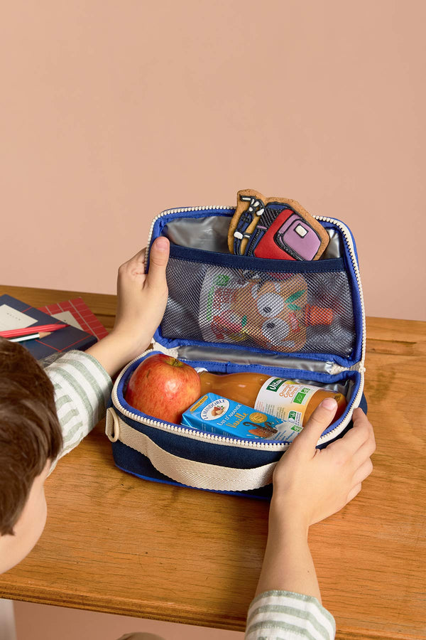 子供用ランチバッグ エルサ トリコロール チェック