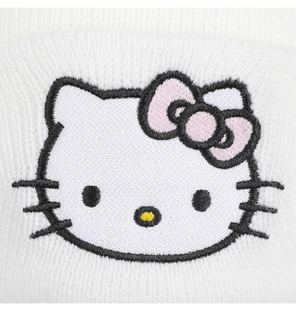 Bonnet blanc Hello Kitty avec logo