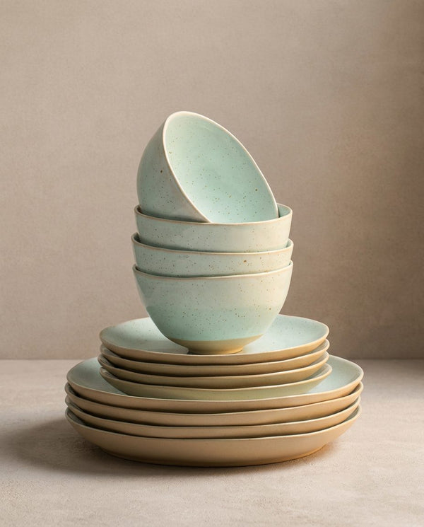 Minted Stoneware Set 12pcs