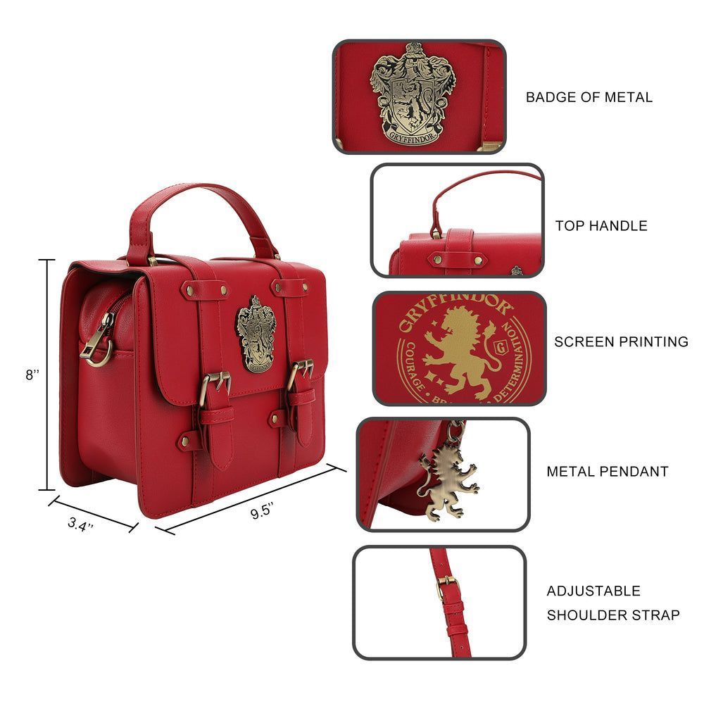 Sac cartable Harry Potter Gryffondor avec breloques
