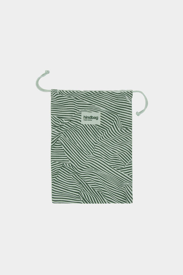 Pochon cadeau Rayure Vert