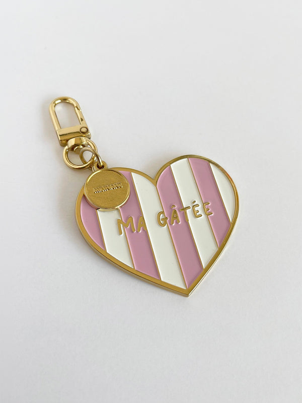 Enameled charm keyring - ZOÉ