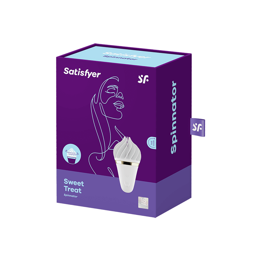 Satisfyer Sweet Treat Spinnator blanc – emballage d'origine