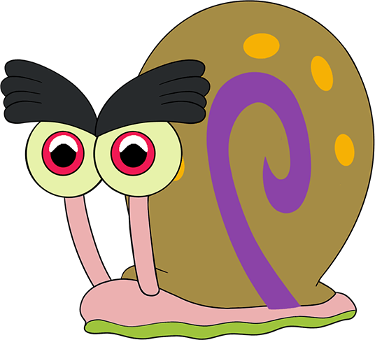 Larry Snail Stickie (6in)
